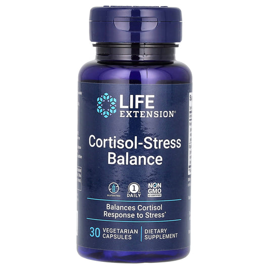 Life Extension-Cortisol-Stress Balance-30 Vegetarian Capsules