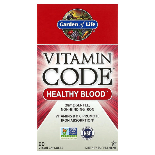 Garden of Life-Vitamin Code-Healthy Blood-60 Vegan Capsules