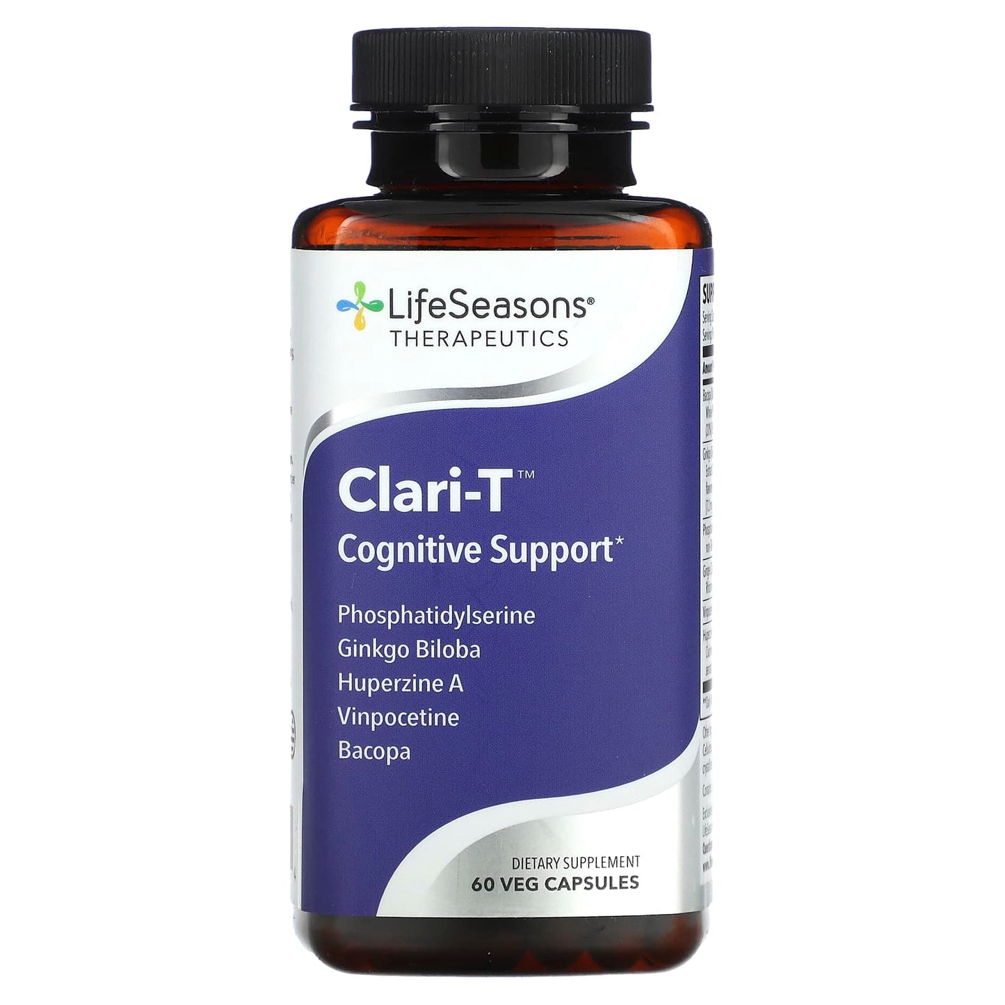 LifeSeasons-Clari-T Cognitive Support-60 Veg Capsules