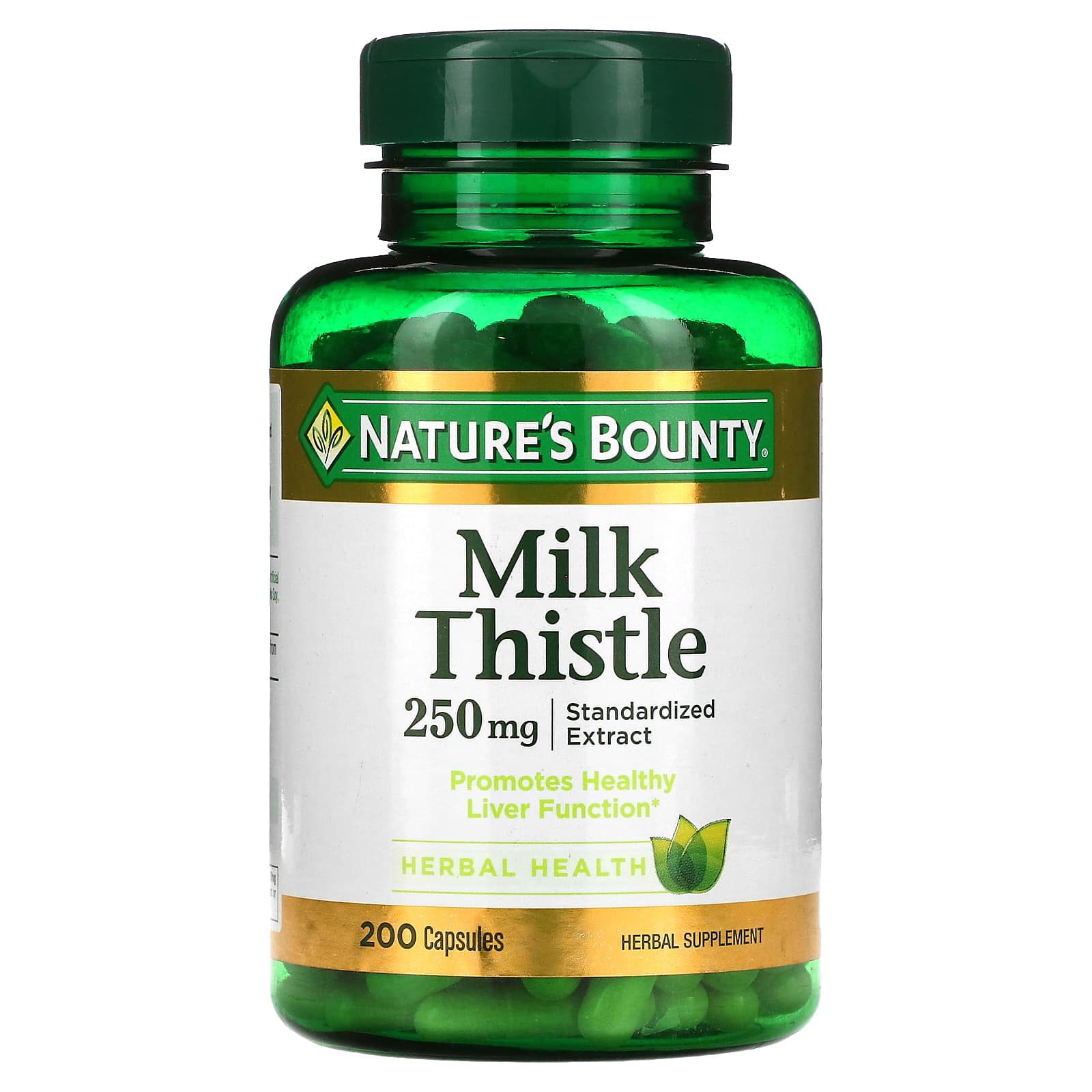 Nature's Bounty-Milk Thistle-250 mg-200 Capsules