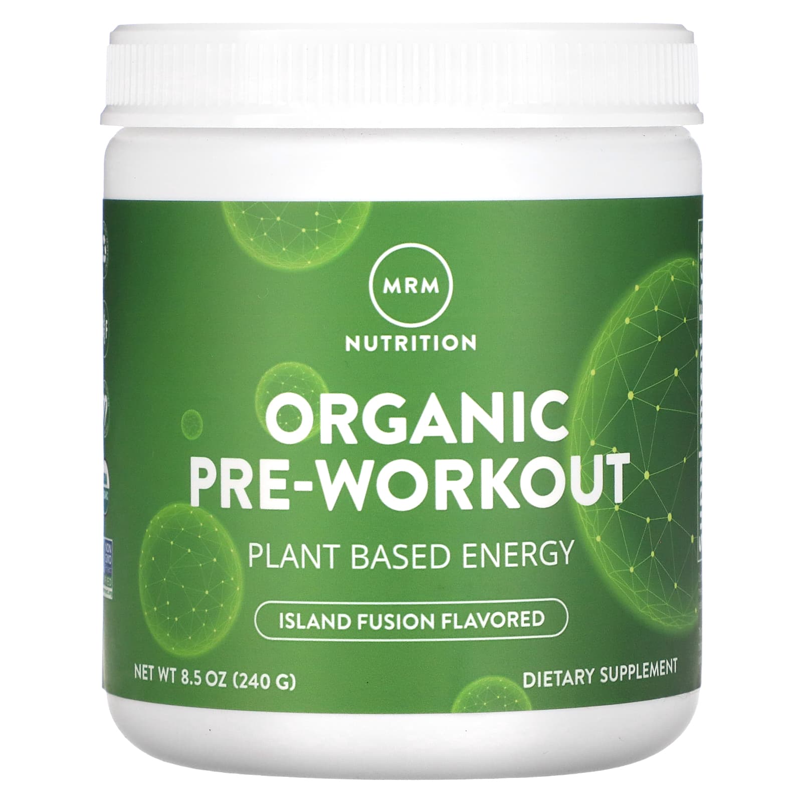 MRM Nutrition-Organic Pre-Workout-Island Fusion-8.5 oz (240 g)