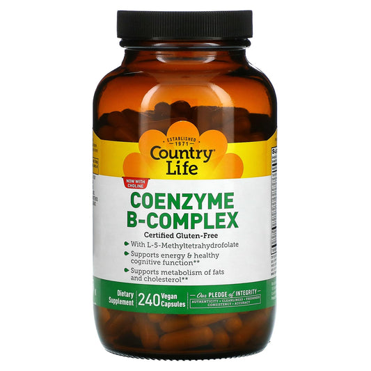 Country Life-Coenzyme B-Complex-240 Vegan Capsules