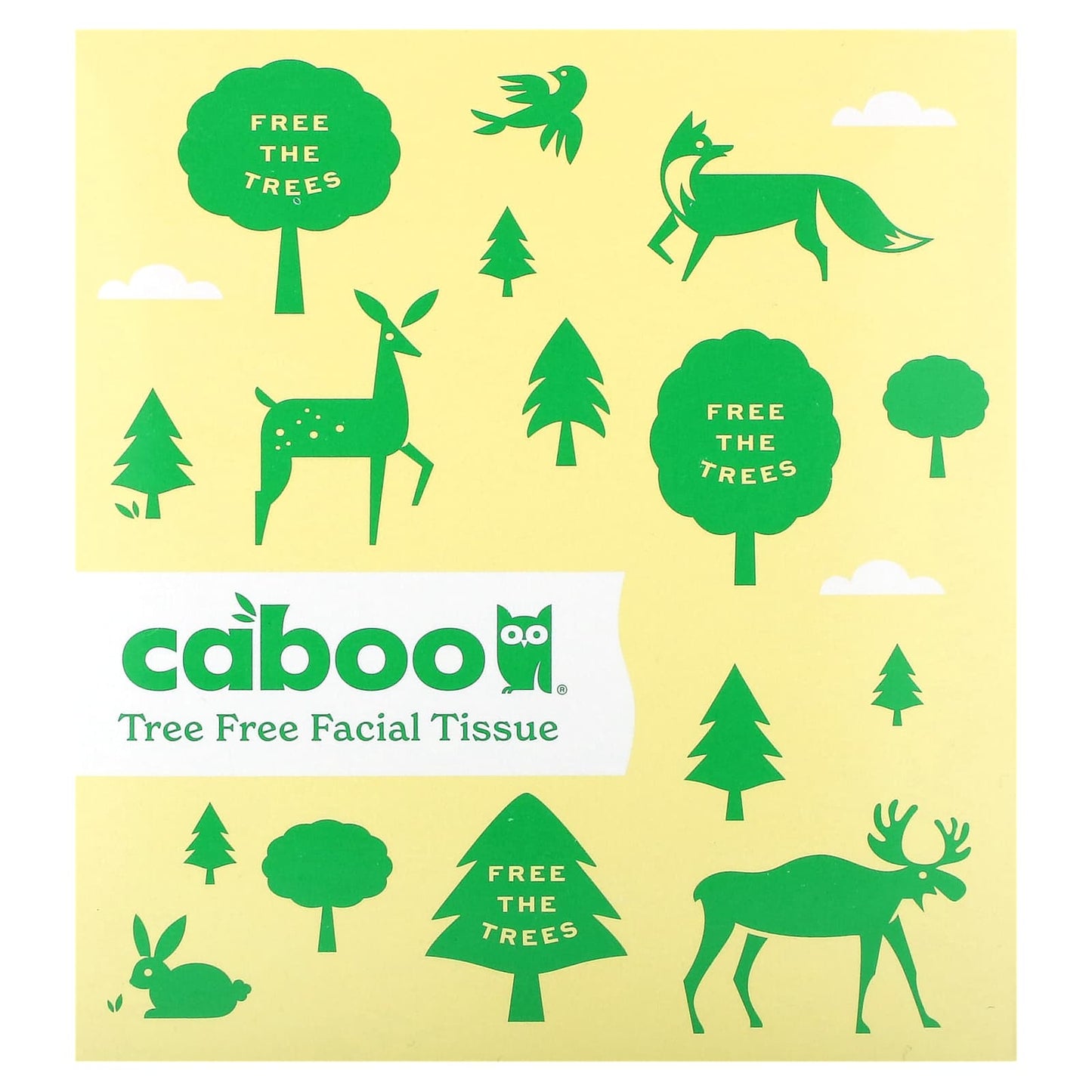 Caboo, Tree Free Facial Tissue, 60 Tissues