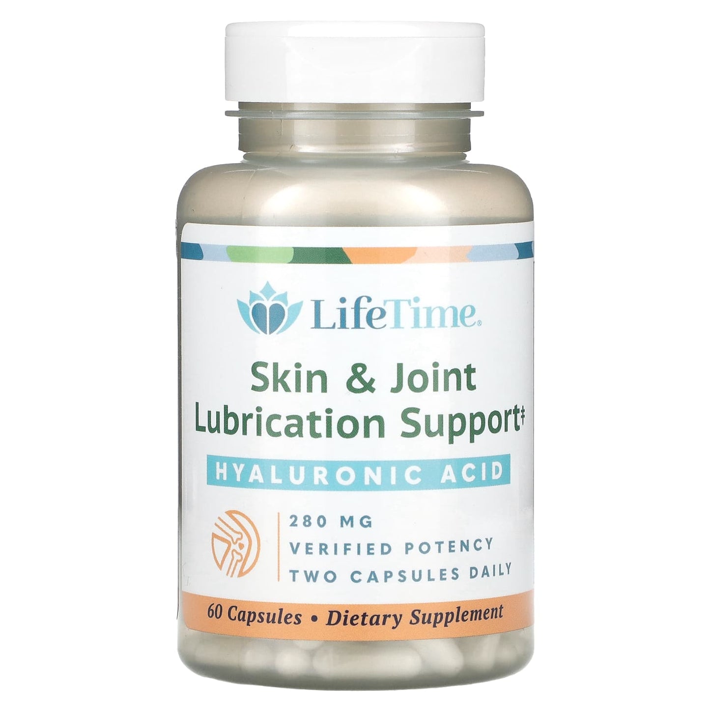 LifeTime Vitamins-Hyaluronic Acid-Skin & Joint Lubrication Support-280 mg-60 Capsules (140 mg per Capsule)