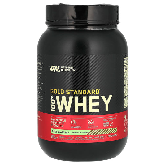 Optimum Nutrition-Gold Standard 100% Whey-Chocolate Mint-1.98 lb (898 g)