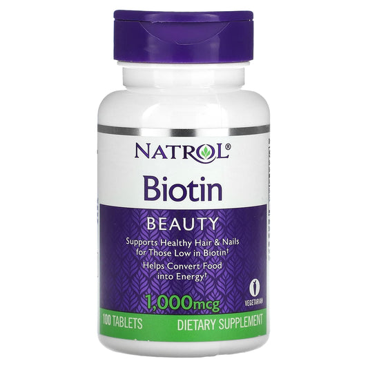 Natrol-Biotin-1,000 mcg-100 Tablets