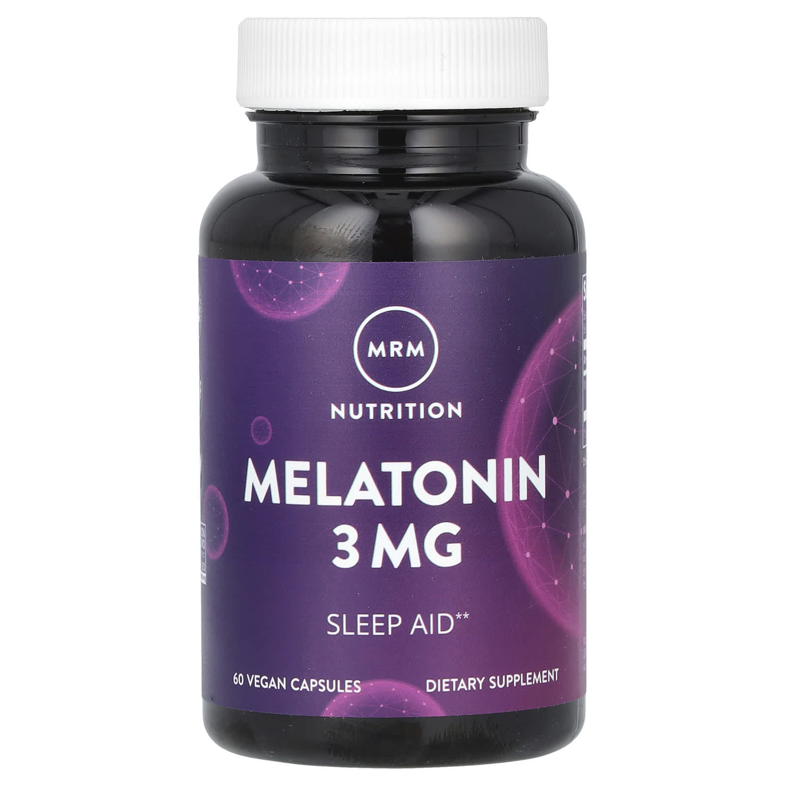 MRM Nutrition-Melatonin-3 mg-60 Vegan Capsules