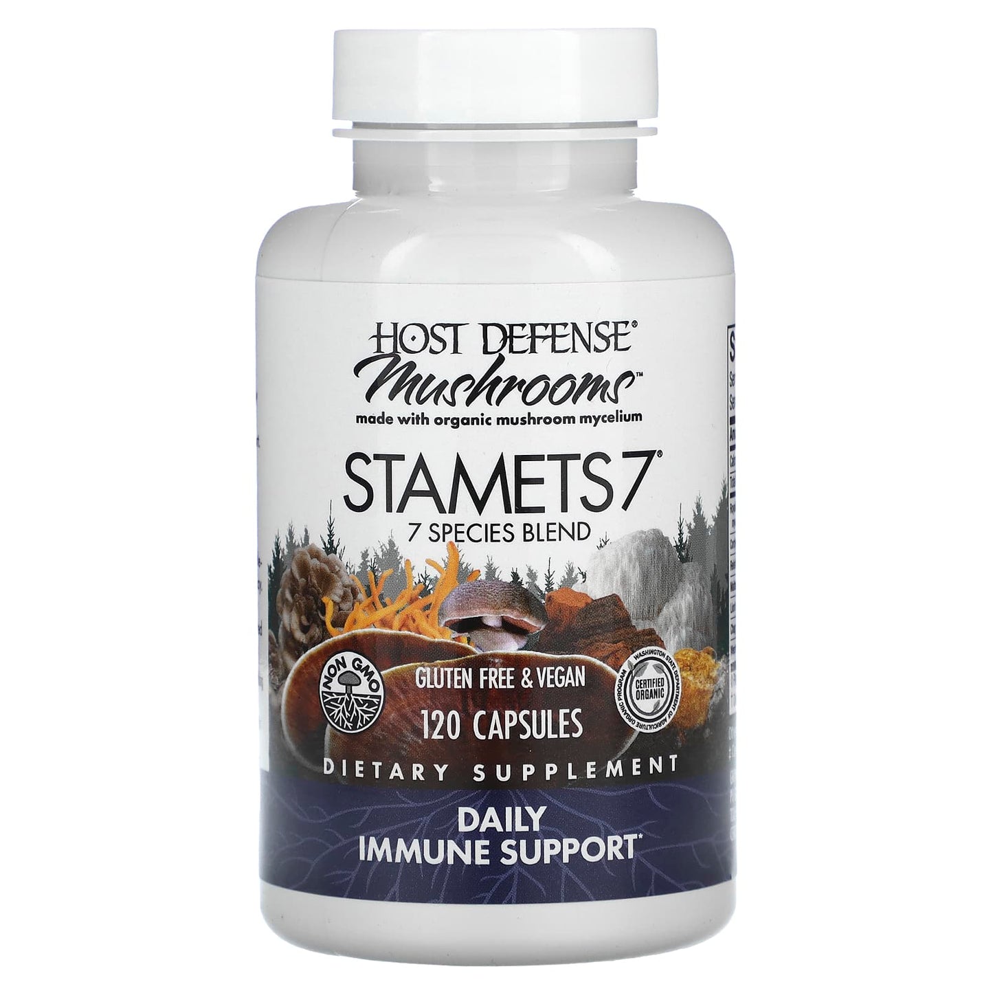 Fungi Perfecti, Mushrooms, Stamets 7, 120 Capsules