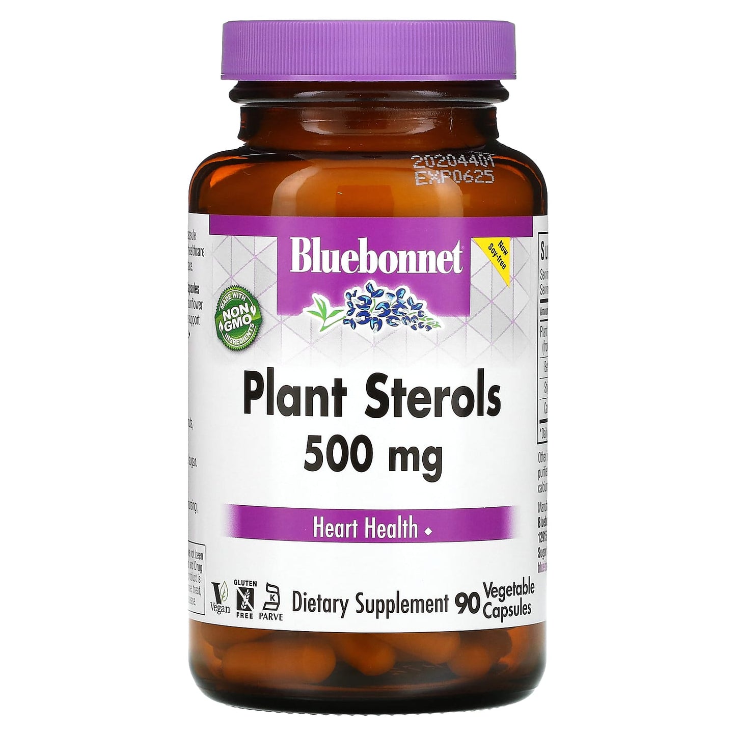 Bluebonnet Nutrition-Plant Sterols-500 mg-90 Vegetable Capsules