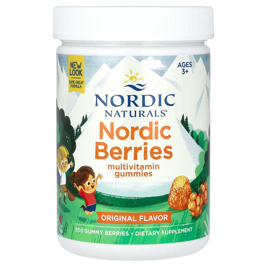 Nordic Naturals-Nordic Berries-Multivitamin Gummies-Ages 3+-Original-200 Gummy Berries