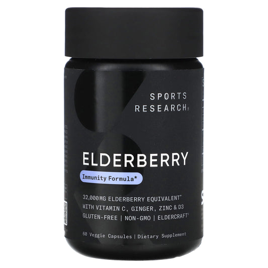 Sports Research-Elderberry-60 Veggie Capsules