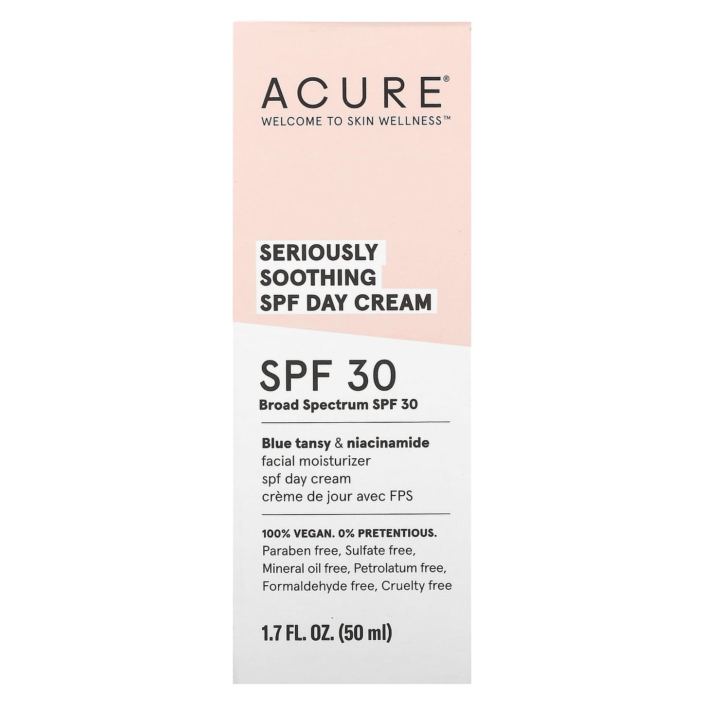 ACURE, Seriously Soothing, SPF Day Cream, SPF 30, 1.7 fl oz (50 ml)