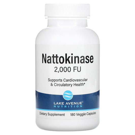 Lake Avenue Nutrition-Nattokinase-2,000 FU-180 Veggie Capsules