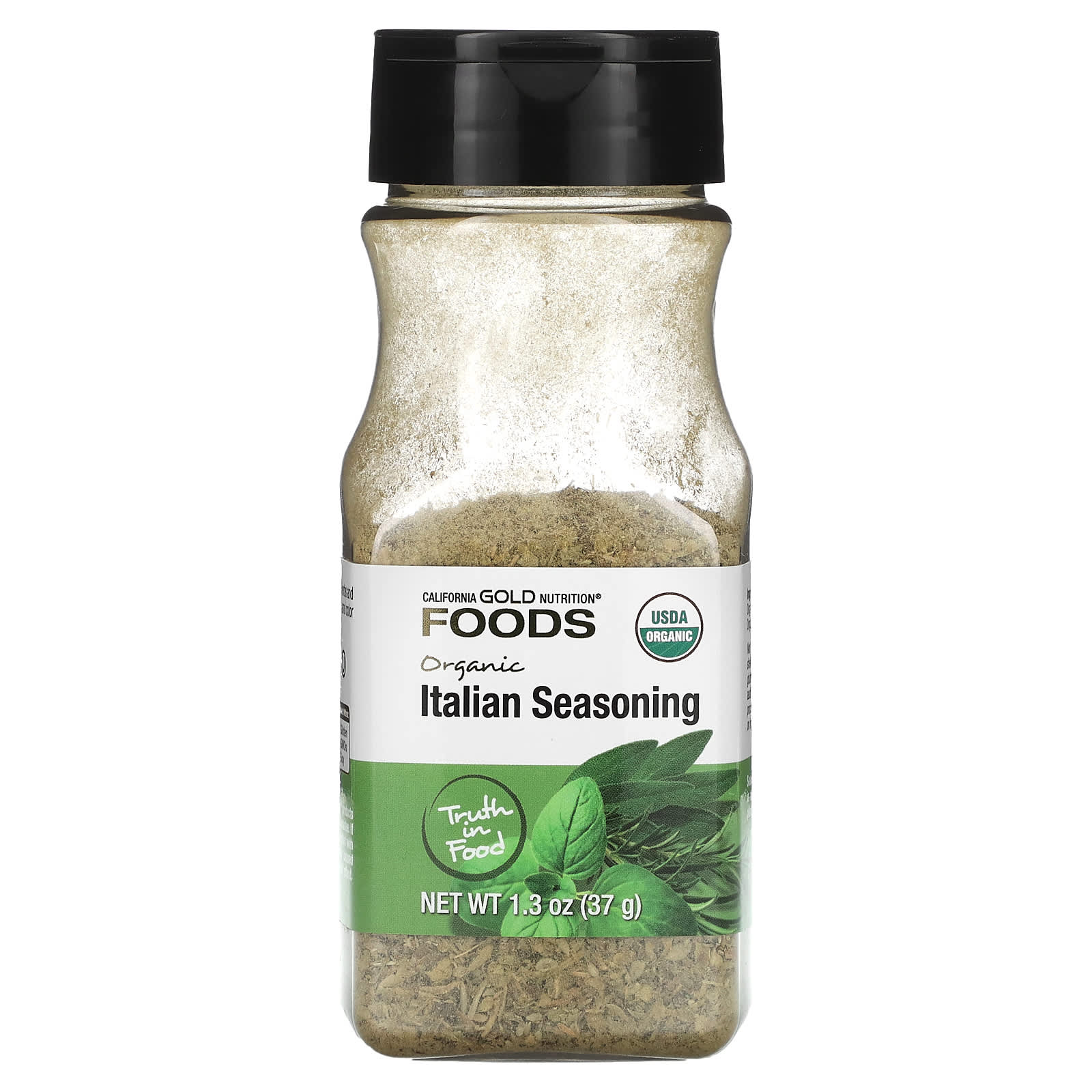 California Gold Nutrition-FOODS - Organic Italian Seasoning-1.3 oz (37 g)