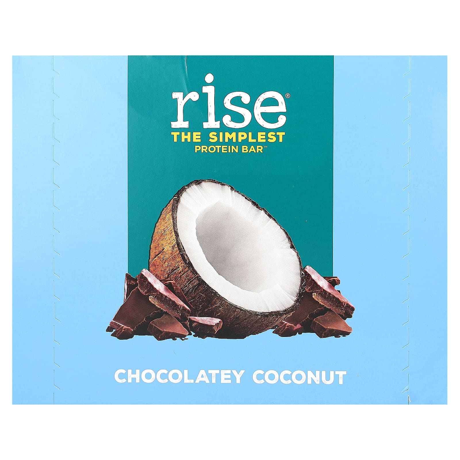 Rise Bar-The Simplest Protein Bar-Chocolatey Coconut-12 Bars-2.1 oz (60 g) Each