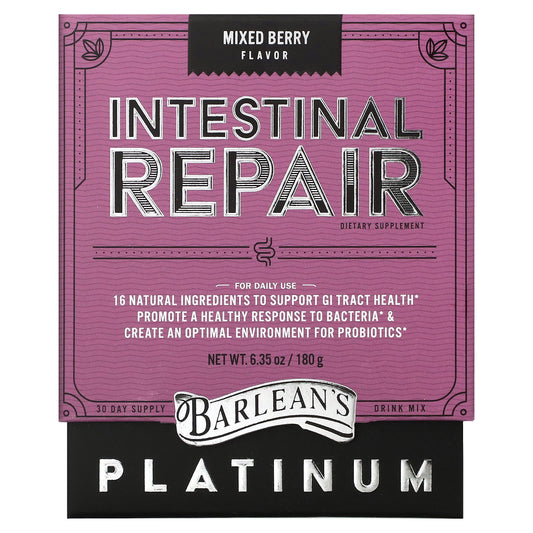 Barlean's-Platinum Intestinal Repair-Mixed Berry -6.35 oz (180 g)