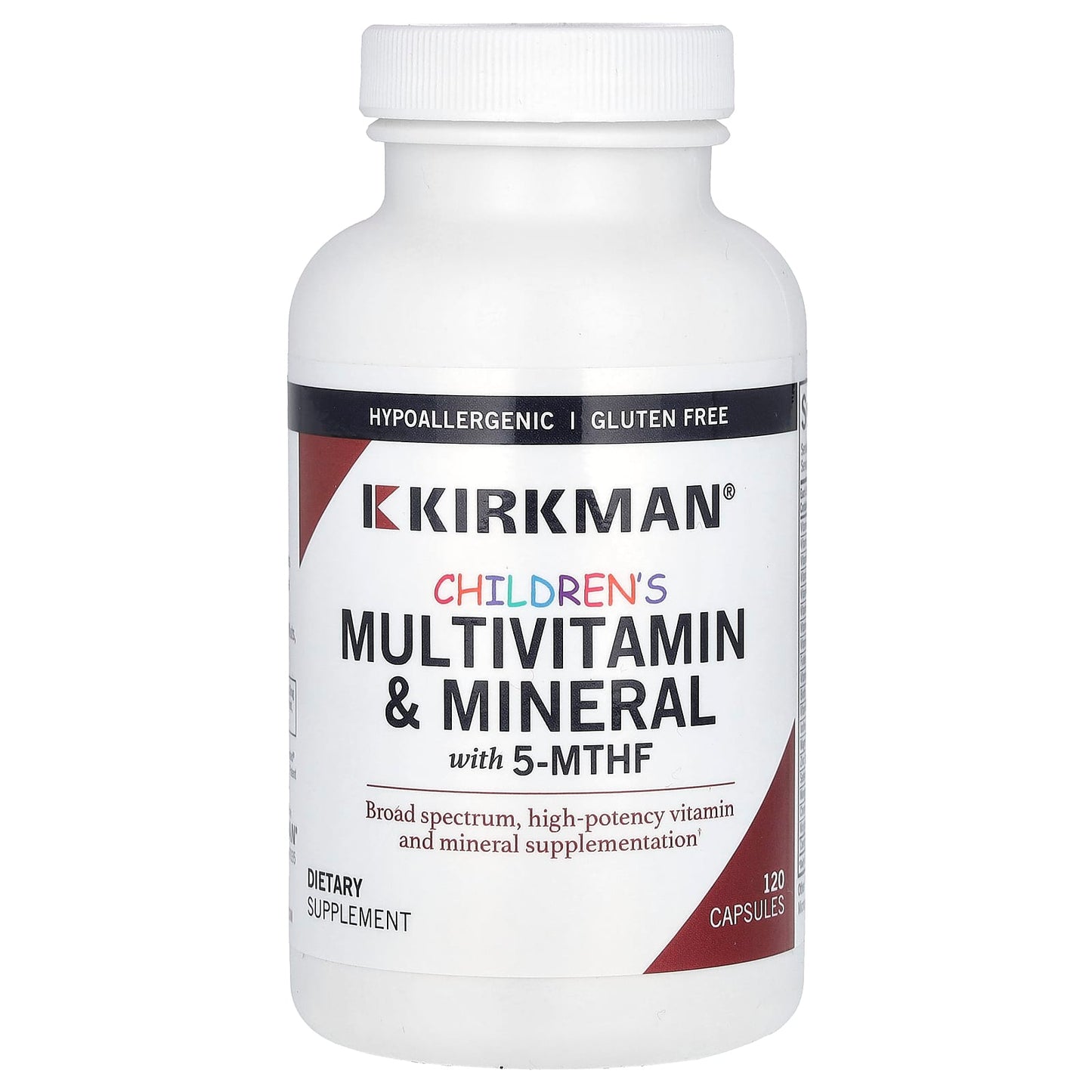 Kirkman Labs-Children's Multivitamin & Mineral with 5-MTHF-120 Capsules