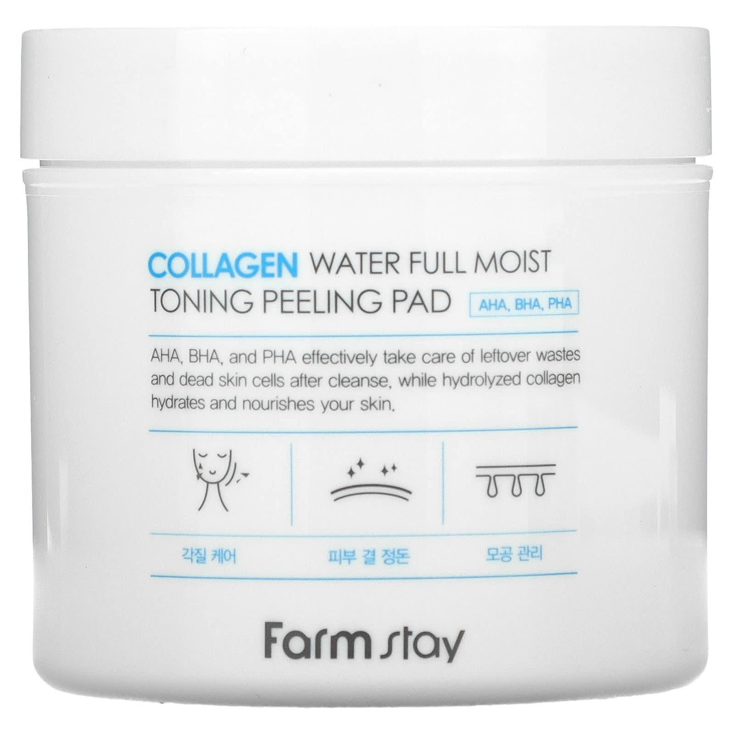 Farmstay-Collagen Water Full Moist Toning Peeling Pad-70 Pads