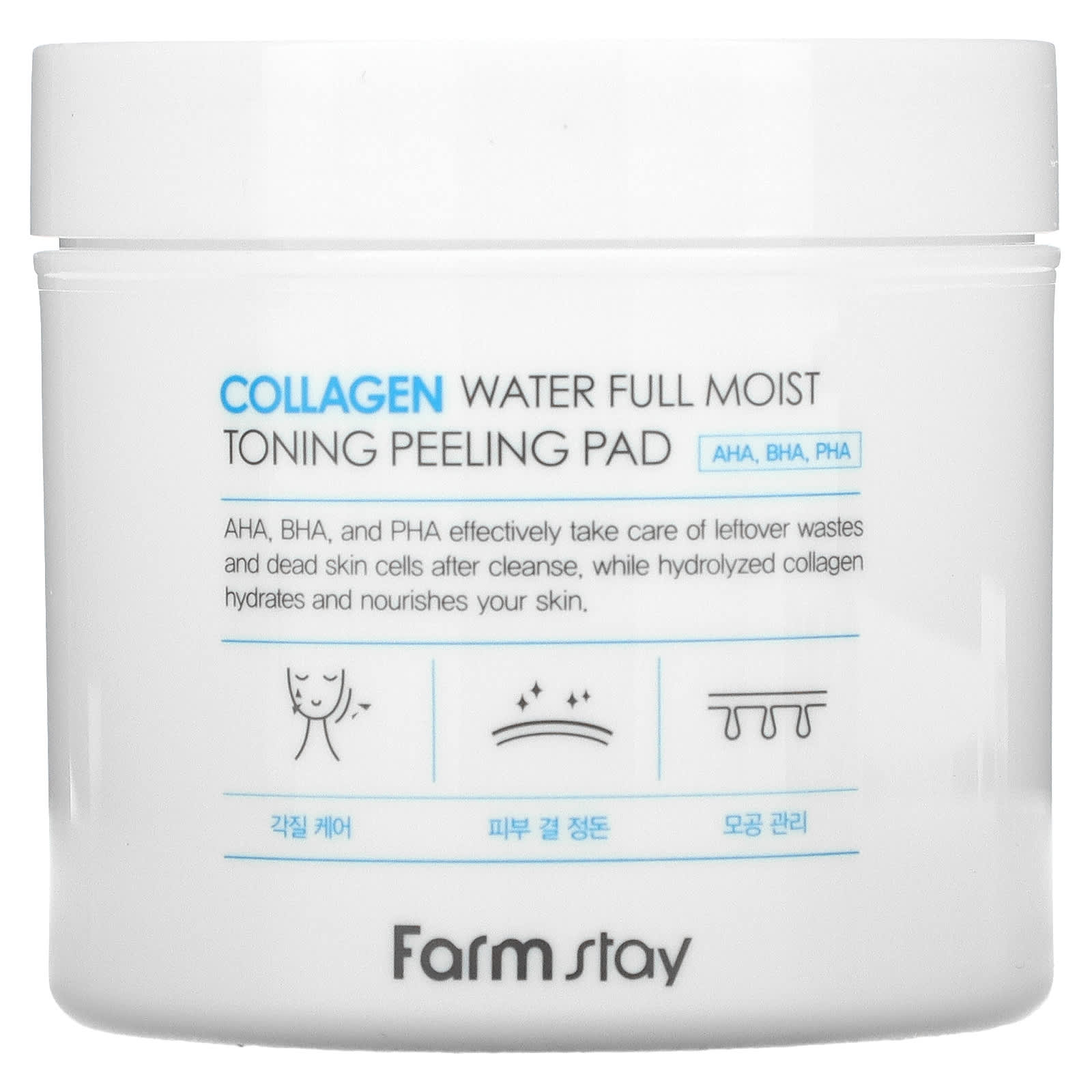 Farmstay-Collagen Water Full Moist Toning Peeling Pad-70 Pads