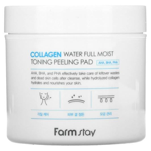 Farmstay-Collagen Water Full Moist Toning Peeling Pad-70 Pads