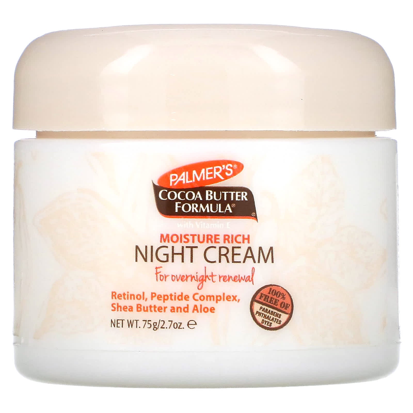 Palmer's-Cocoa Butter Formula with Vitamin E-Moisture Rich Night Cream-2.7 oz (75 g)