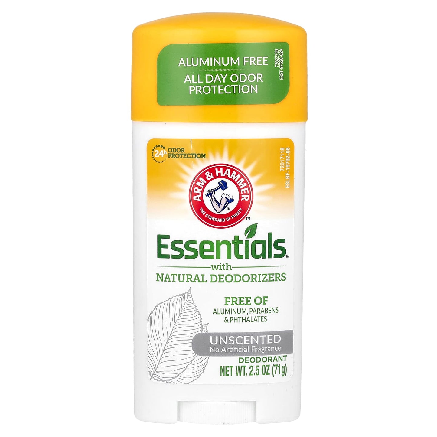 Arm & Hammer-Essentials with Natural Deodorizers-Deodorant-Unscented-2.5 oz (71 g)