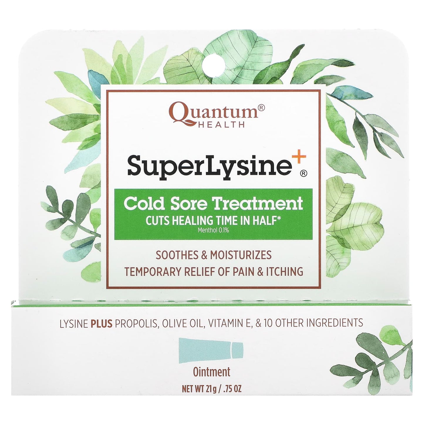 Quantum Health, Super Lysine+, Cold Sore Treatment, 0.75 oz (21 g)