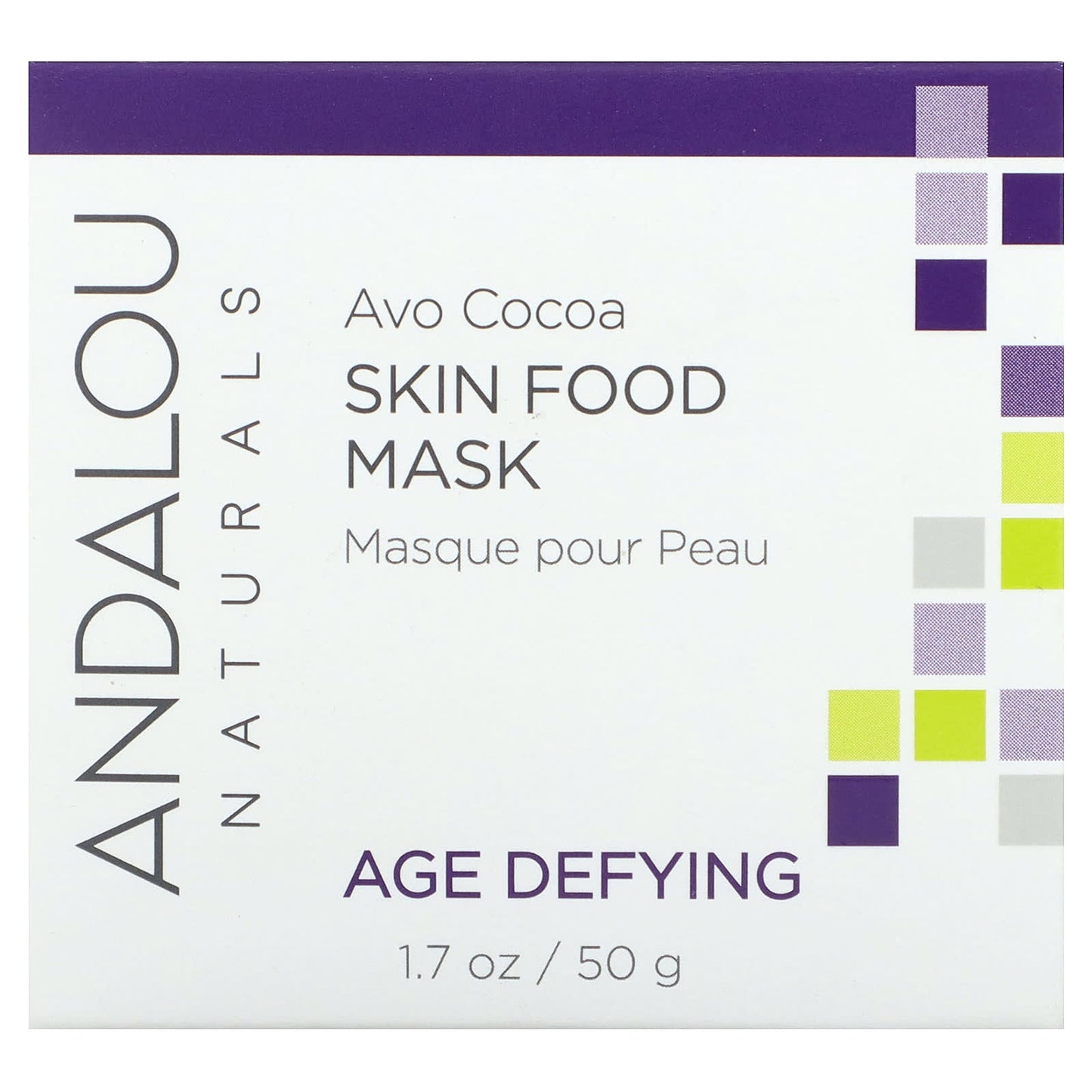 Andalou Naturals, Skin Food Beauty Mask, Avo Cocoa, 1.7 oz (50 g)