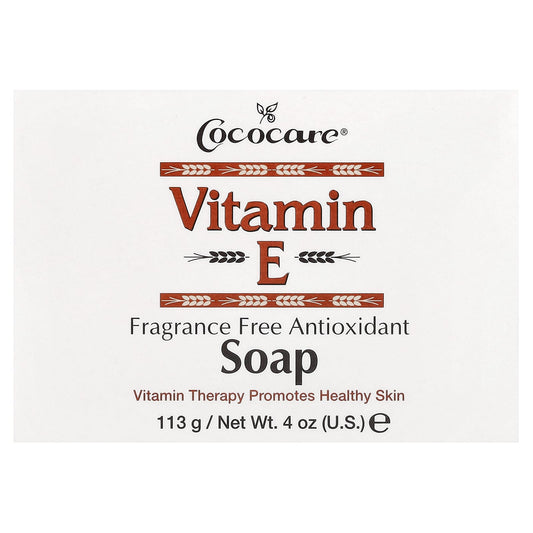 Cococare-Vitamin E Bar Soap-Fragrance Free-4 oz (113 g)