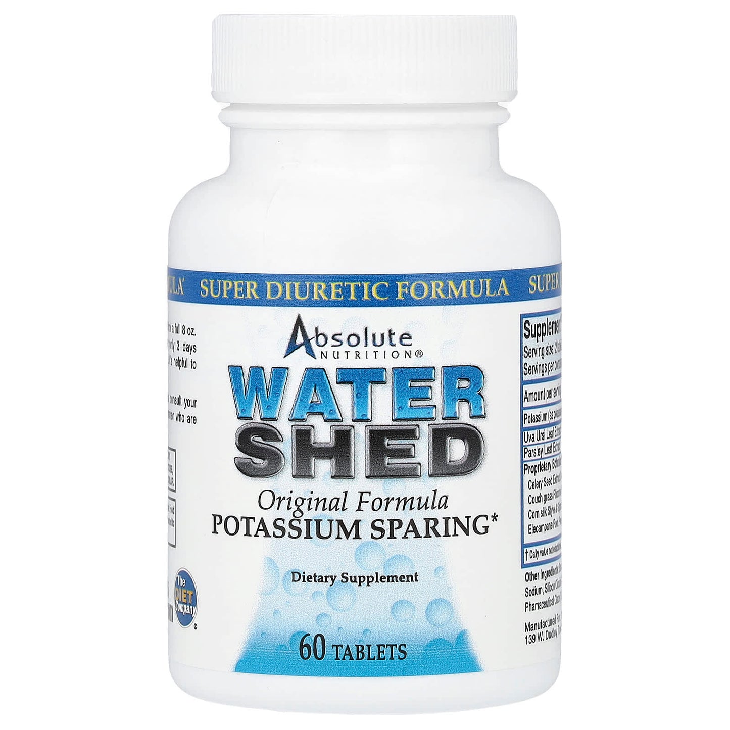 Absolute Nutrition, Watershed, 60 Tablets