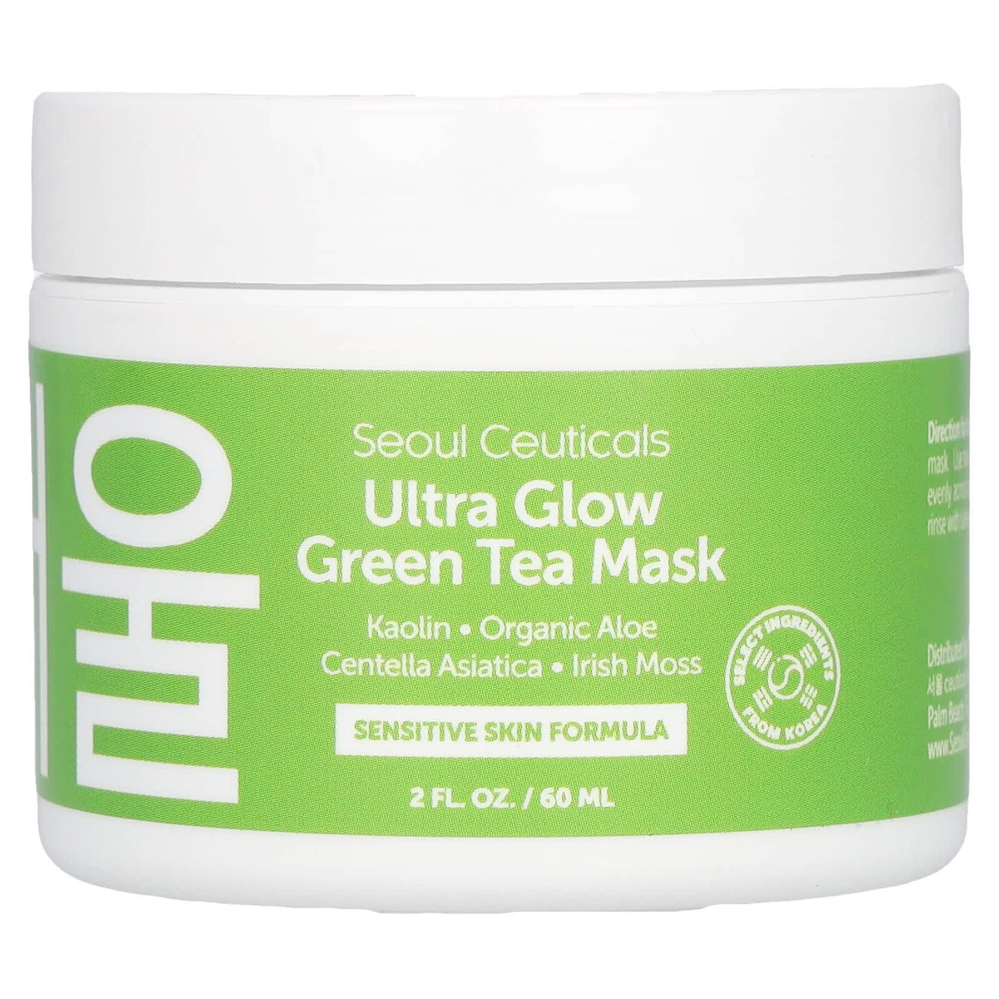 SeoulCeuticals-Ultra Glow Green Tea Beauty Mask-2 fl oz (60 ml)