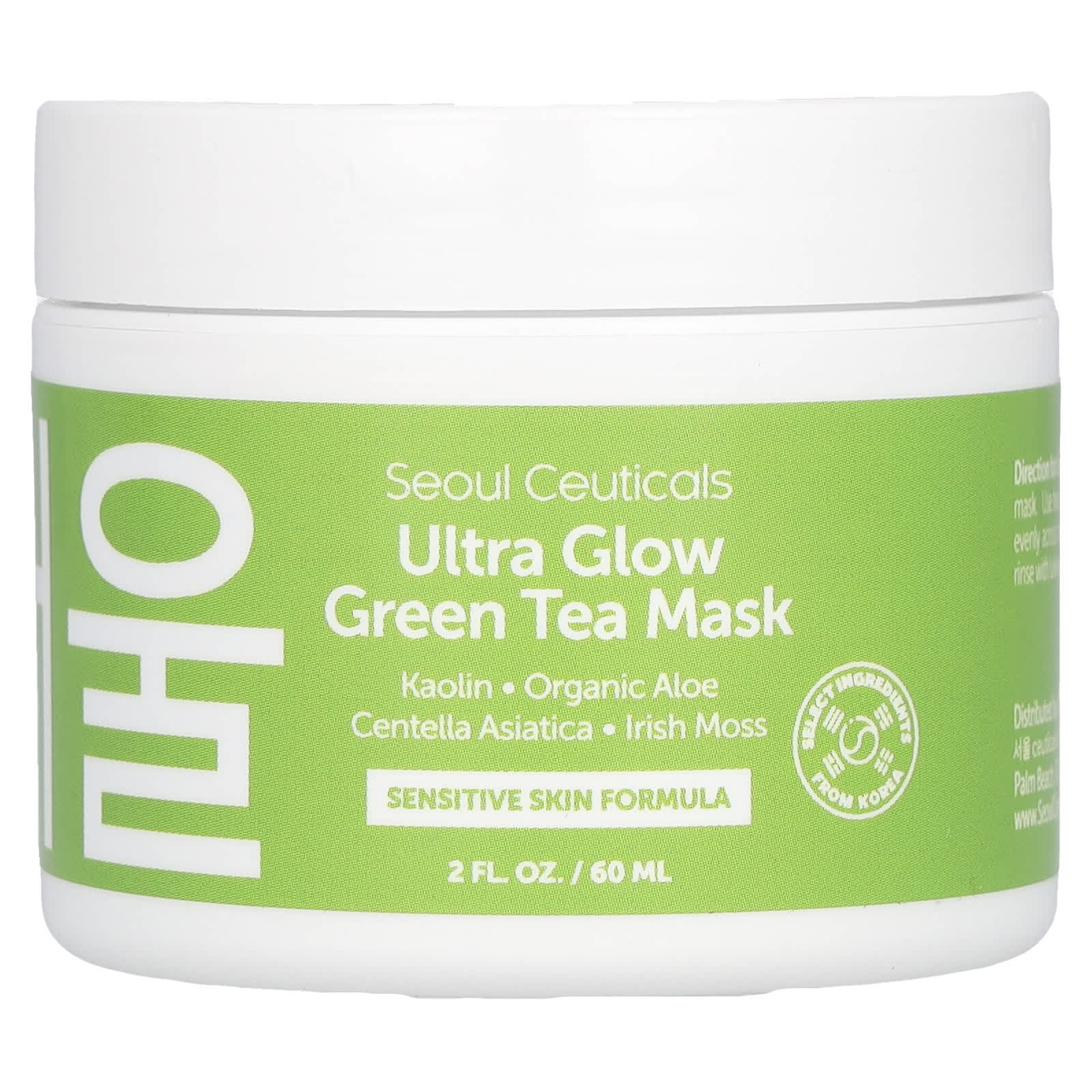 SeoulCeuticals-Ultra Glow Green Tea Beauty Mask-2 fl oz (60 ml)