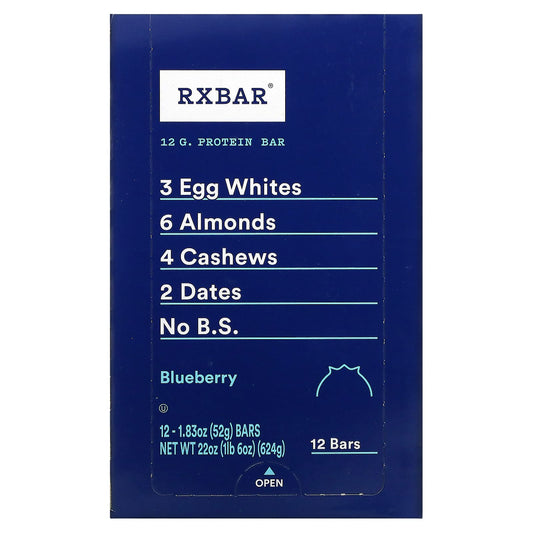 RXBAR-Protein Bar-Blueberry-12 Bars-1.83 oz (52 g) Each