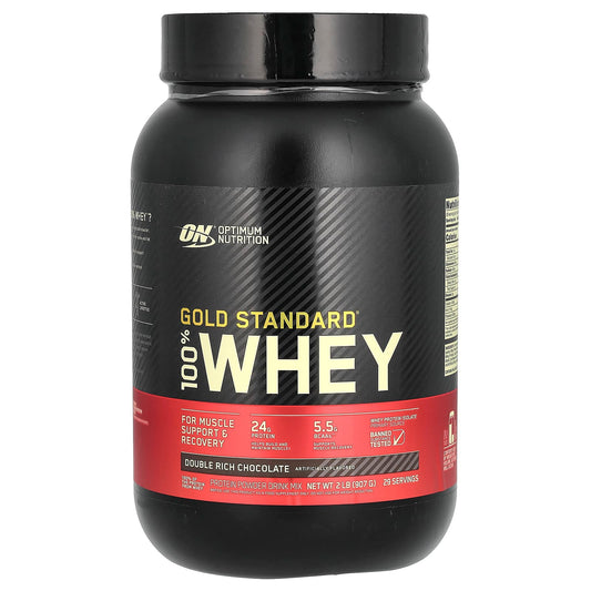 Optimum Nutrition-Gold Standard 100% Whey-Double Rich Chocolate-2 lb (907 g)