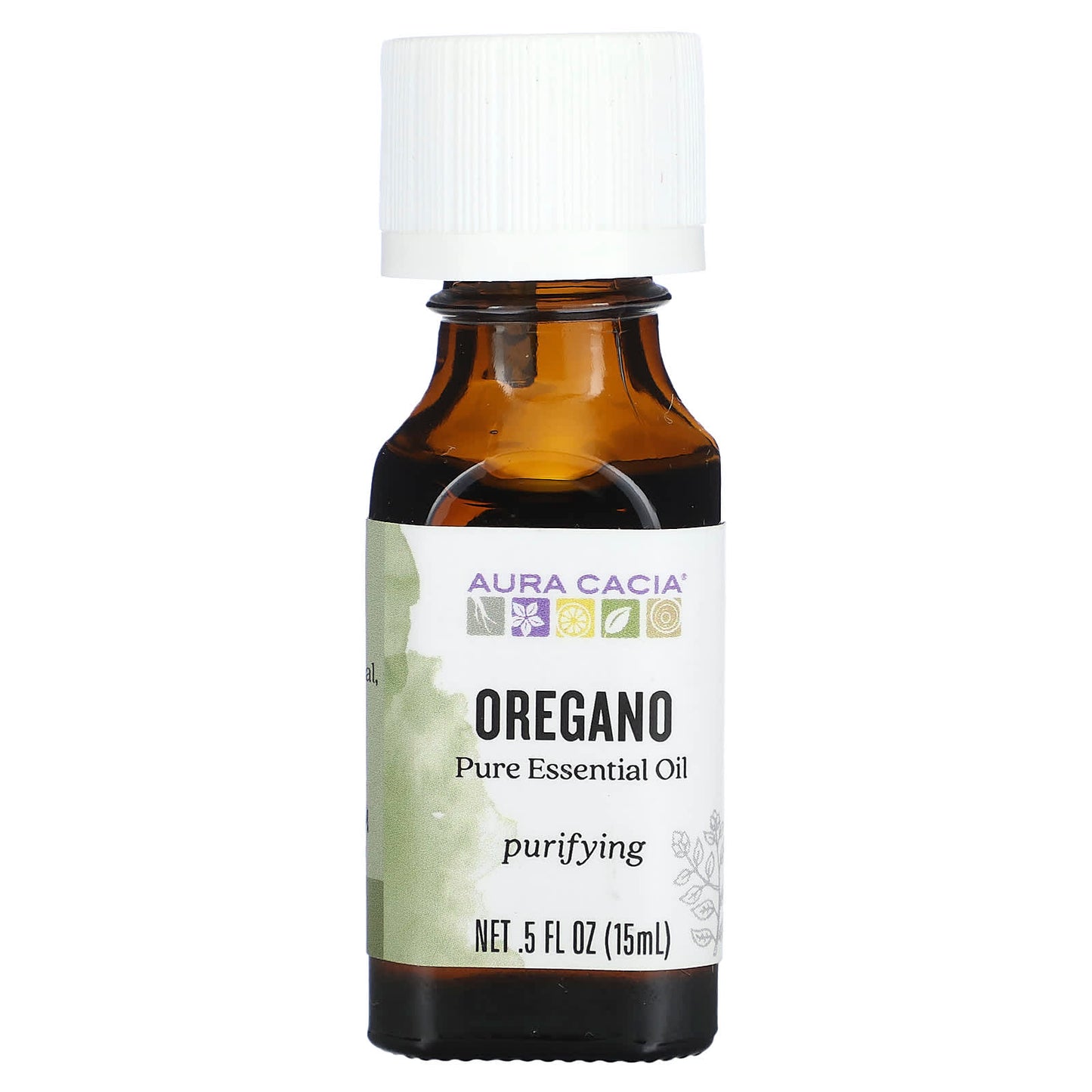 Aura Cacia-Pure Essential Oil-Oregano-0.5 fl oz (15 ml)