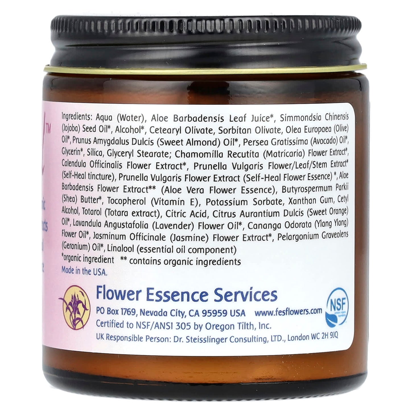 Flower Essence Services, Self Heal Skin Cream, 4 fl oz (118 ml)