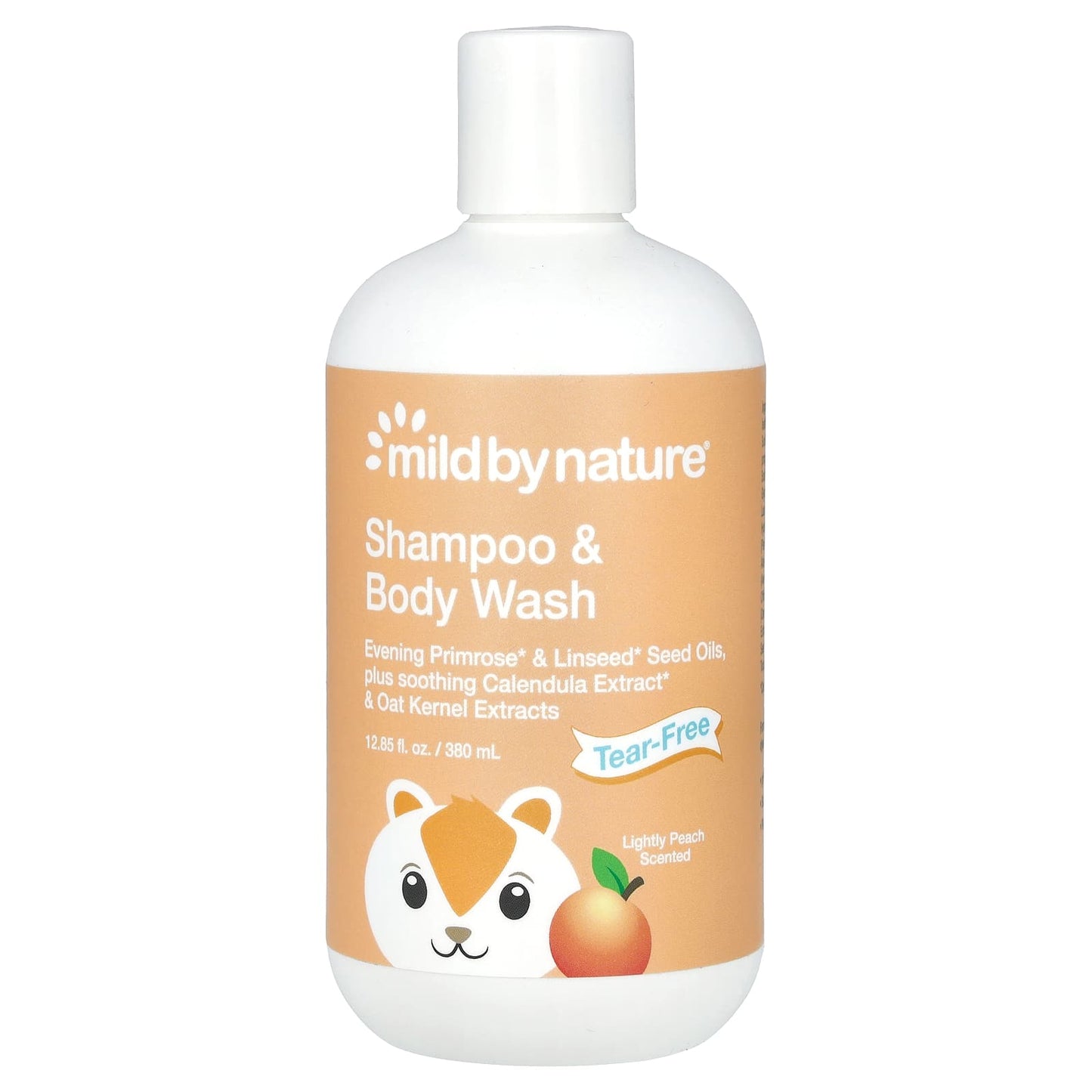 Mild By Nature-Tear-Free Baby Shampoo & Body Wash-Peach-12.85 fl oz (380 ml)