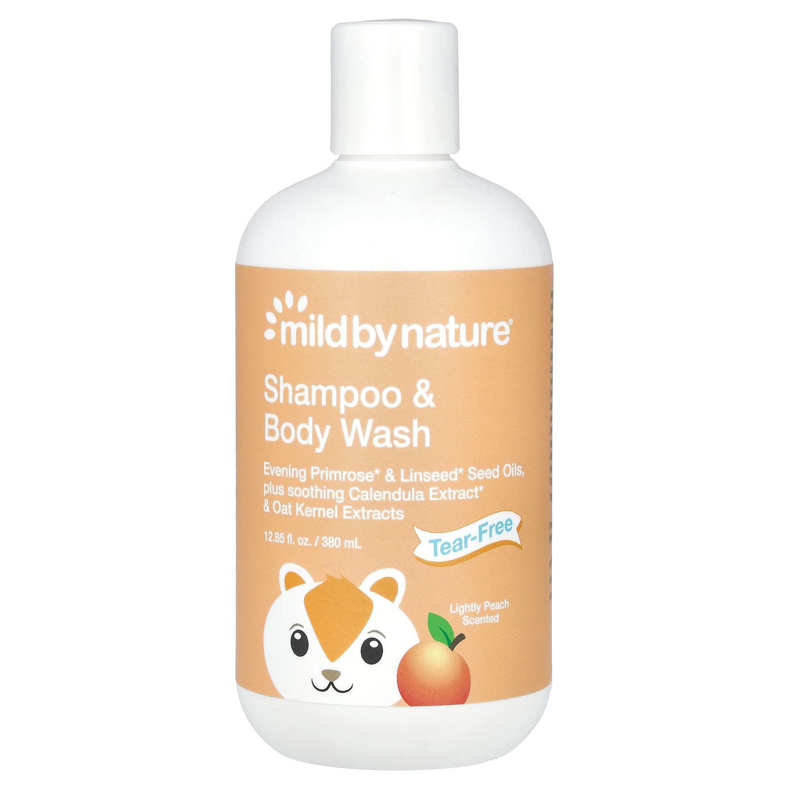 Mild By Nature-Tear-Free Baby Shampoo & Body Wash-Peach-12.85 fl oz (380 ml)