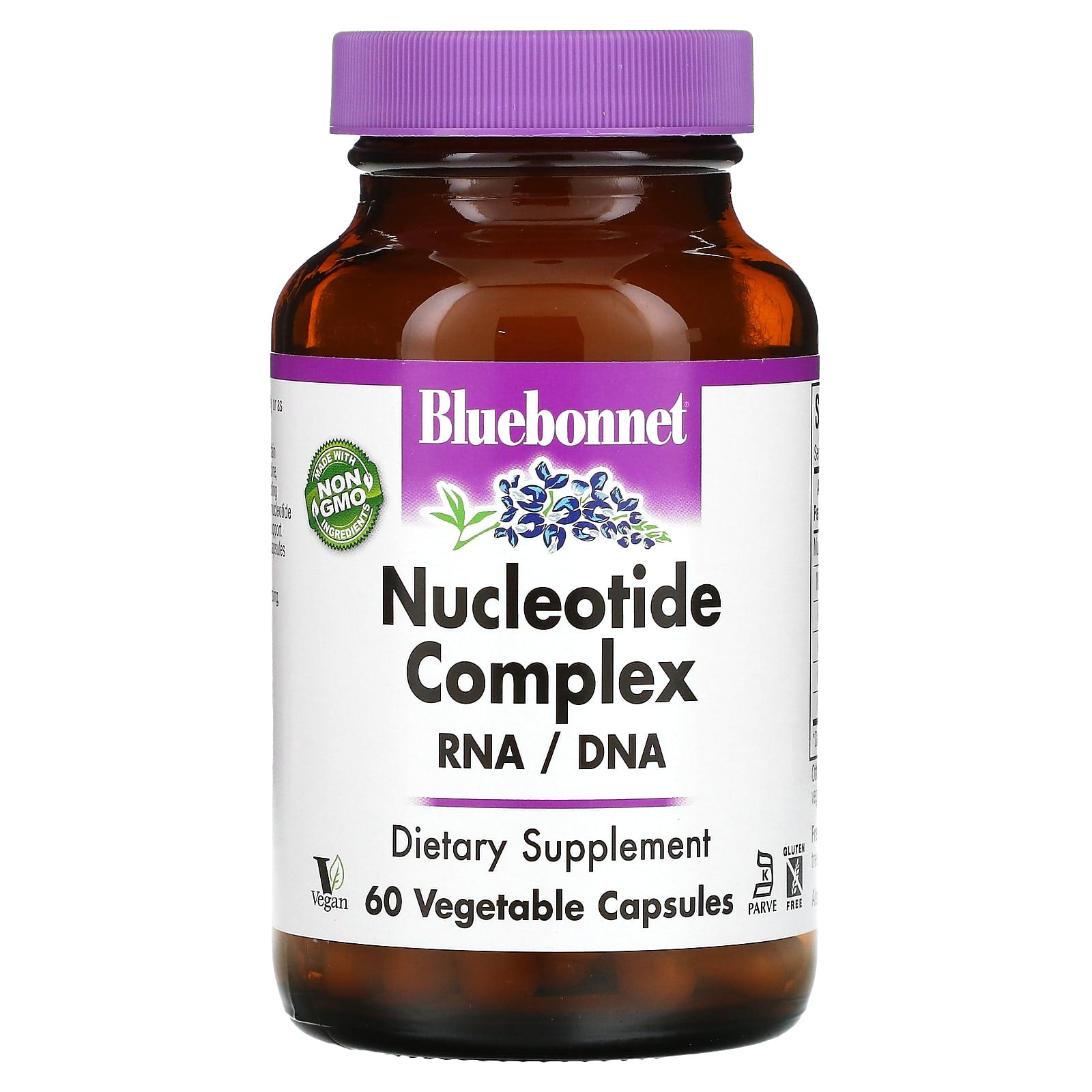 Bluebonnet Nutrition-Nucleotide Complex-RNA / DNA-60 Vegetable Capsules