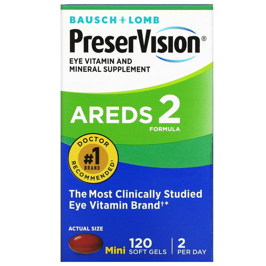 PreserVision-Eye Vitamin and Mineral Supplement-120 Mini Soft Gels