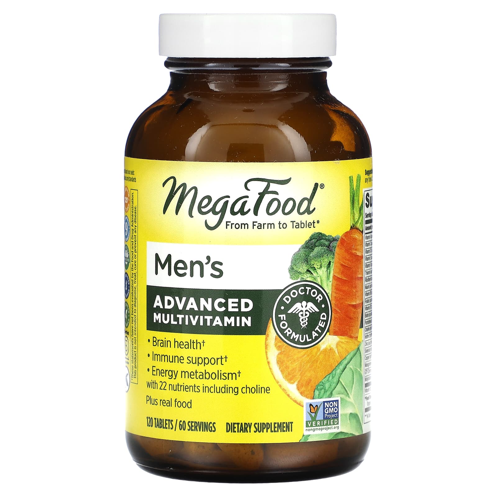 MegaFood-Men's Advanced Multivitamin-120 Tablets