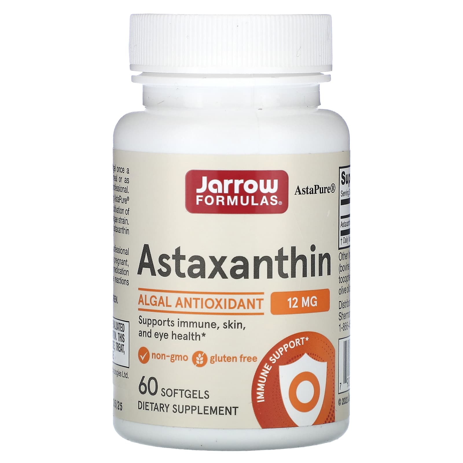 Jarrow Formulas-Astaxanthin-12 mg-60 Softgels