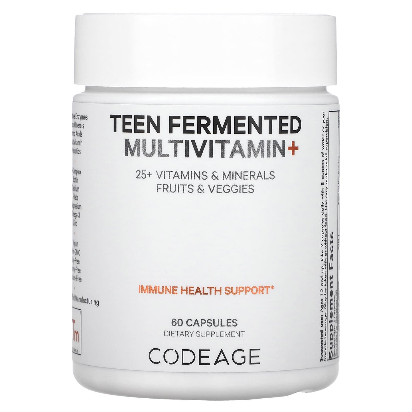 Codeage-Teen Fermented Multivitamin+-60 Capsules