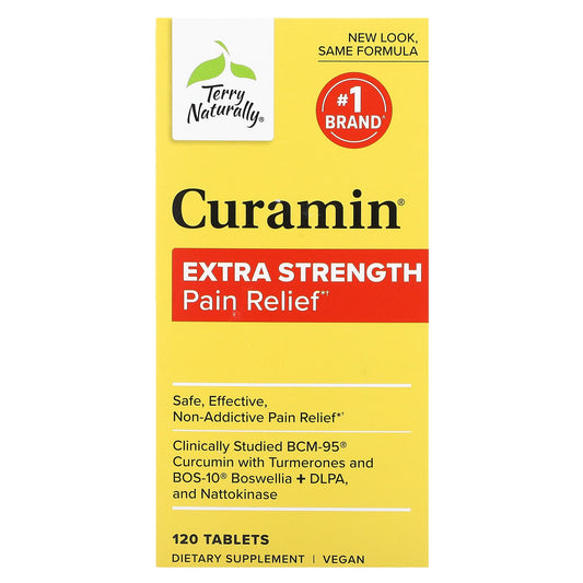 Terry Naturally-Curamin-Pain Relief-Extra Strength -120 Tablets