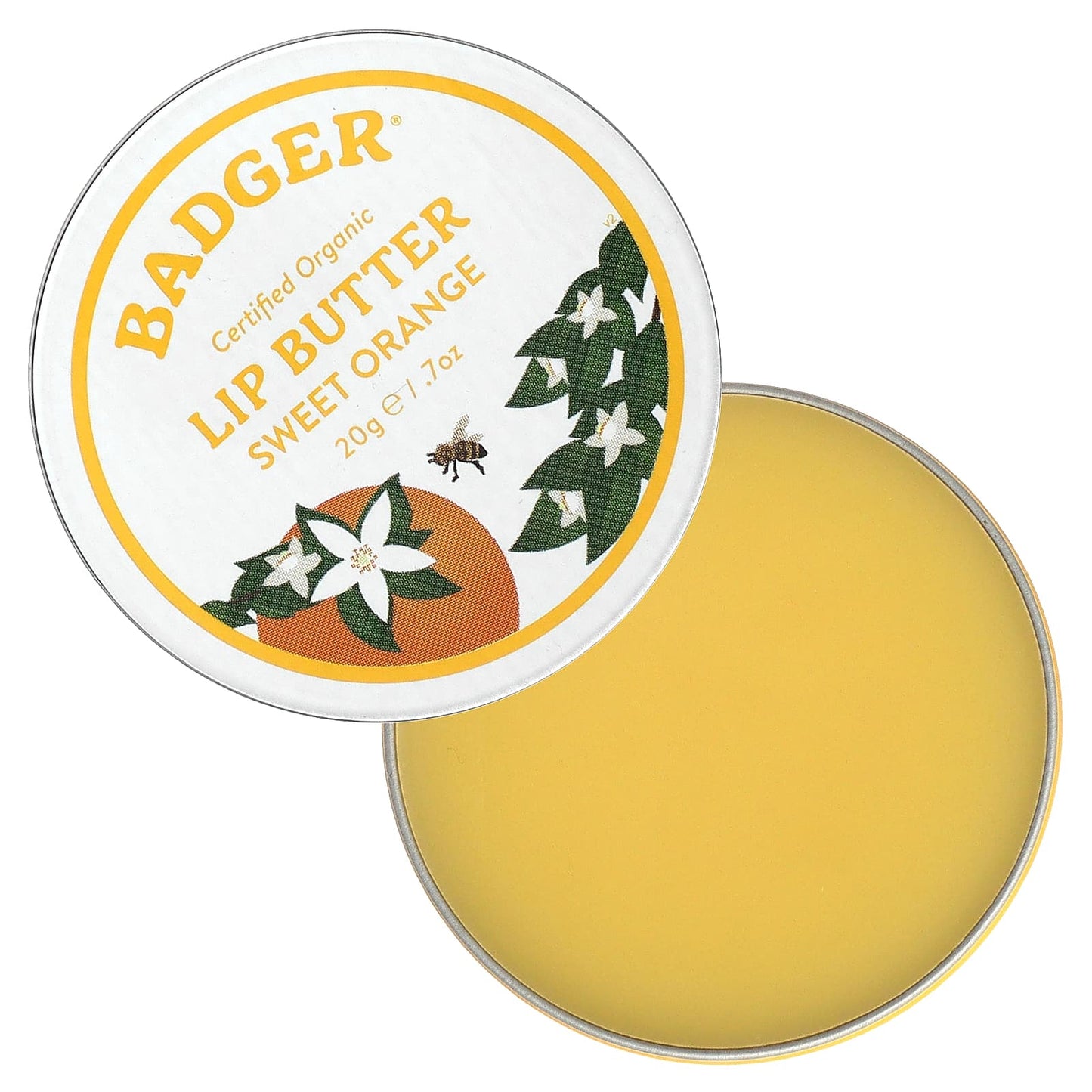 Badger Company, Lip Butter, Sweet Orange, 0.7 oz (20 g)