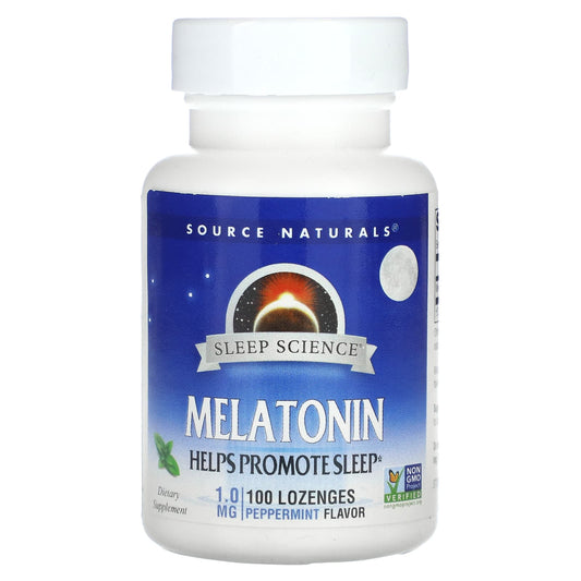 Source Naturals-Melatonin-Peppermint-1 mg-100 Lozenges