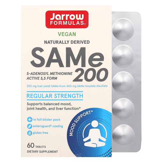 Jarrow Formulas-SAMe 200-200 mg-60 Tablets