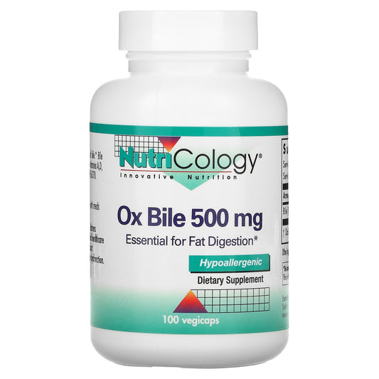 Nutricology-Ox Bile-500 mg-100 Vegicaps