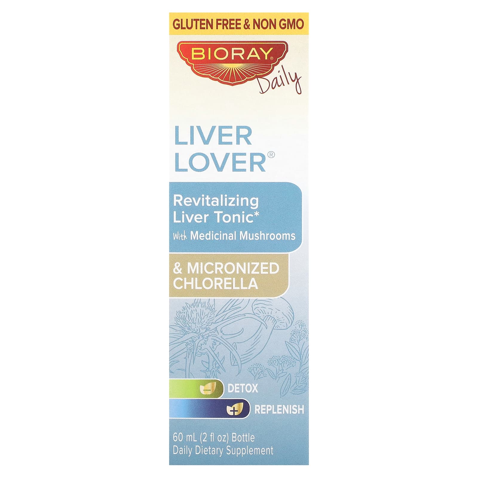 Bioray-Liver Lover-Revitalizing Liver Tonic-Alcohol Free-2 fl oz (60 ml)