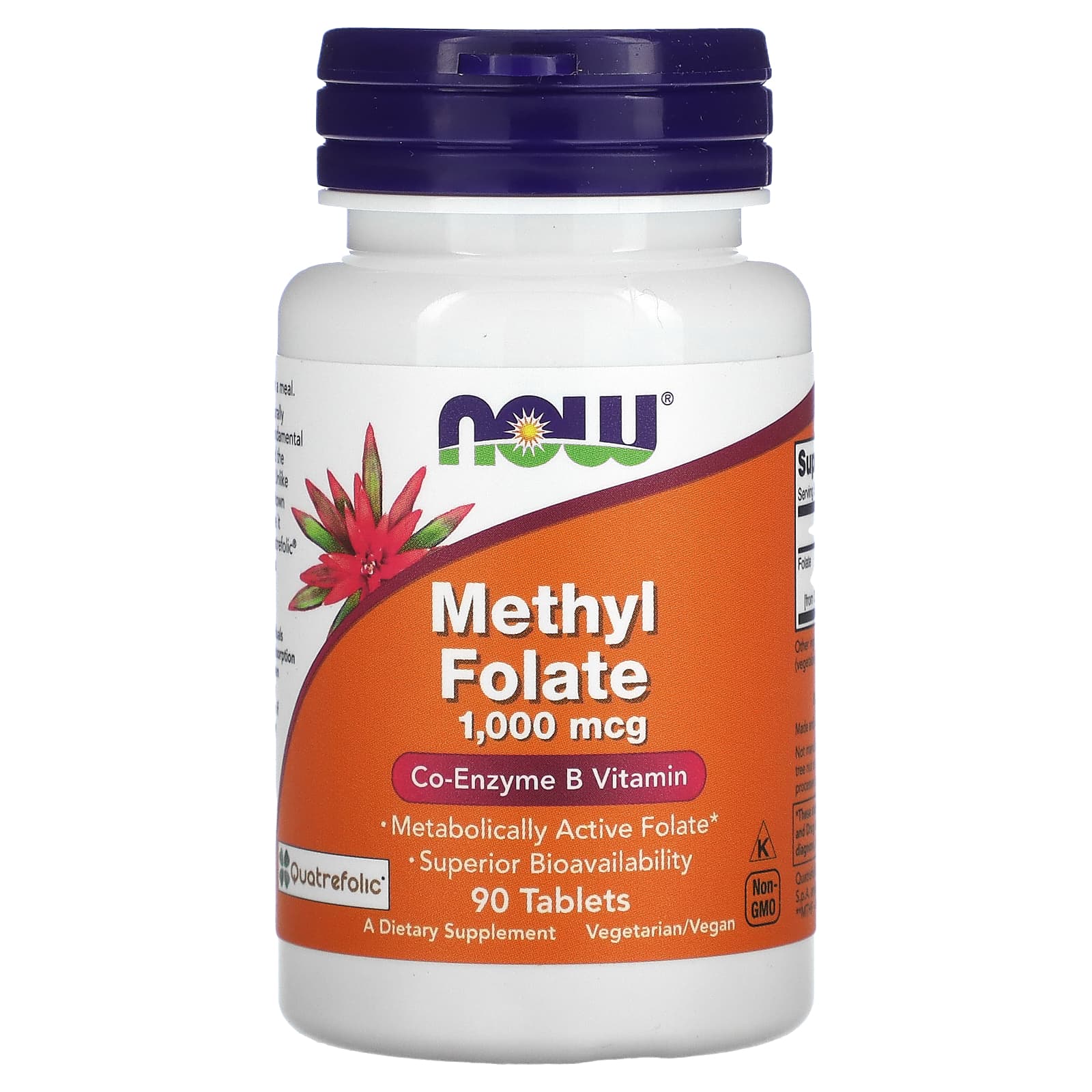 NOW Foods-Methyl Folate-1,000 mcg-90 Tablets